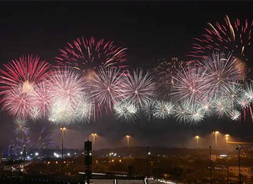 桐柏县焰火晚会